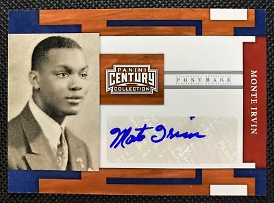 2010 Panini Century Collection Monte Irvin Postmark Autograph Auto /250 #39 • $16.99