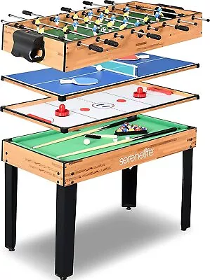 SereneLife SLMTGTBL41 4-In-1 Multi-Game Table • $305.99