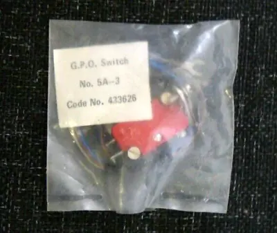 GPO Tele 706 Switch  5A-3 Code No. 433626 Made By Holywell  New In Sealed Bag • £2.20