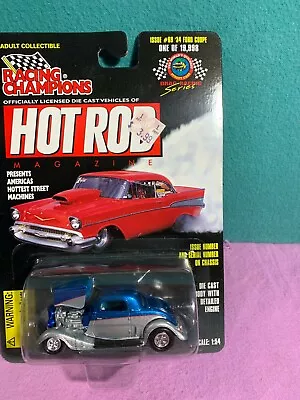 34 FORD COUPE Racing Champions Hot Rod Magazine Issue #69 1998 1:54 • $7.95