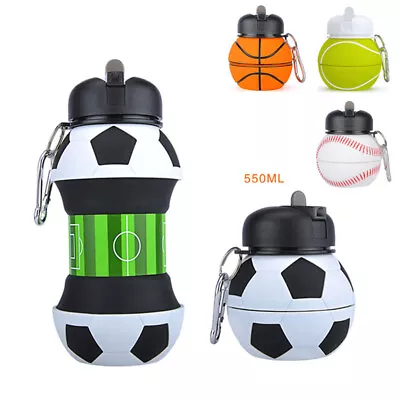 Outdoor Sports Water Bottle Household Silicone Folding Cup Creative Student Wate • $22.97