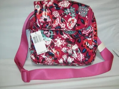 NWT Vera Bradley Stay Cooler Insulated Lunch BLOOM BERRY 8 X 8 X 5.5 MSRP $45 • $24.95