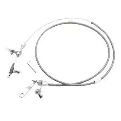 Ford C6 C-6 Transmission Kickdown Cable Kit Stainless Steel Braided Detent • $24.95