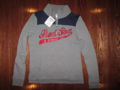 Victoria's Secret Pink Boston RED SOX Sweatshirt Perfect Quarter Zip Top XS NEW • $49.99