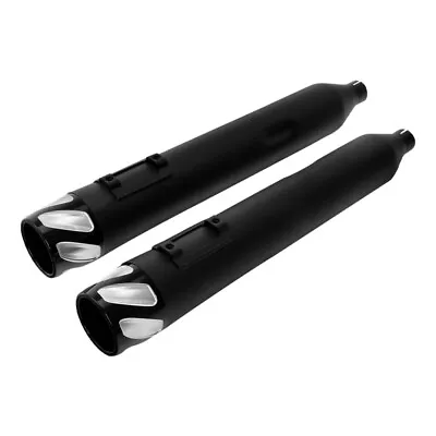 4  Megaphone Tappered Slip On Dual Exhaust Fit For Harley Touring 1995-2016 2015 • $99.99