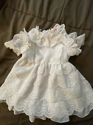 Vintage Baby Dress Size 2T White Lace • $9