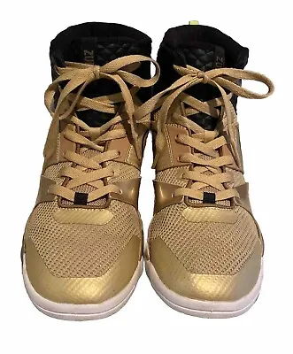 Zumba Court Air Stud Women’s Gold High Top Sneakers Dance Fitness Workout  Sz 10 • $49.99