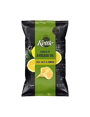 Kettle Cooked In Avocado Oil Sea Salt & Lemon 135g X 1 • $8.95