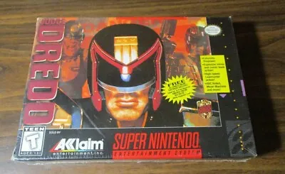 JUDGE DREDD (Super Nintendo SNES 1995) Acclaim V-Seam Sealed NOS NEW • $149.99