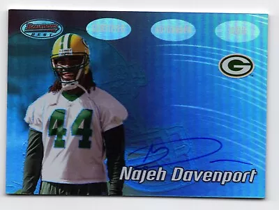 2002 Bowman's Best Najeh Davenport Autograph RC - Green Bay Packers • $5.95