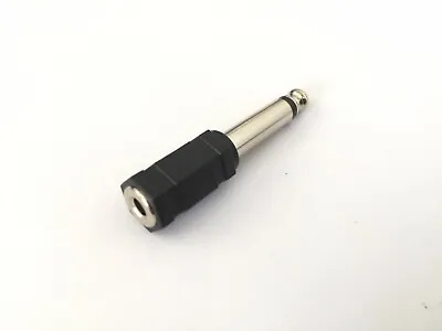 £3.25 • Buy 1/4  6.35mm  Mono Plug To 1/8  3.5mm Stereo Jack Female Audio Converter Adapter