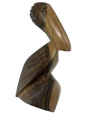 Ironwood Pelican Hand Carved Sculpture Wood Sea Bird Beach Decor Nautical 7 -B8 • $17.97