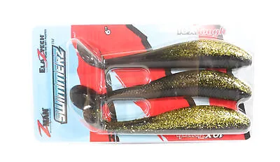 Zman Soft Lure SwimmerZ 6 Inch 3/Pack Gold Rush (4929) • $25.41