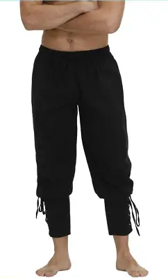 Men's Pirate Pants Viking Cosplay RenaissanceTrousers Sz XL • $8