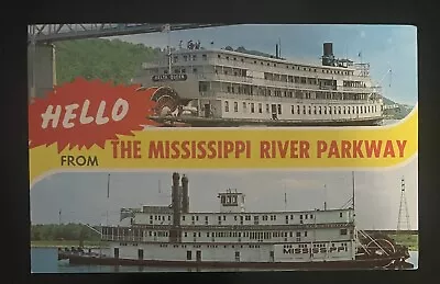 U.s-s.s. Mississippi-s.s. Delta Queen-post Card-unused-j249 • $6.99