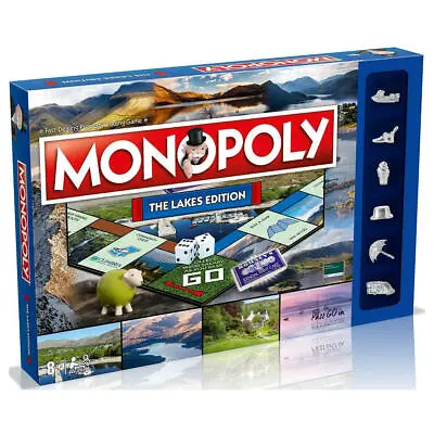 Monopoly The Lakes Edition | Regional Fun Family Classic Board Game • £29.95