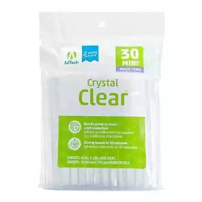 Adtech Crystal Clear Hot Glue Sticks Mini Size Pack Of 30 28 Dia And 4  Long • $5