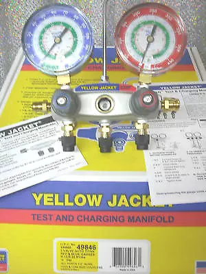 Yellow Jacket TITAN R12R22 & R134a 2-Valve 49846  • $174.61