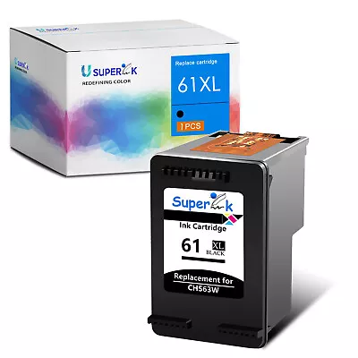 Compatible With 61XL HP Officejet 4639 HP Deskjet 1514 Black 1PK Ink Cartridge • $14.49