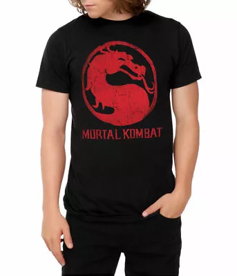 Mortal Kombat Classic Logo Distressed T-Shirt • $19.95