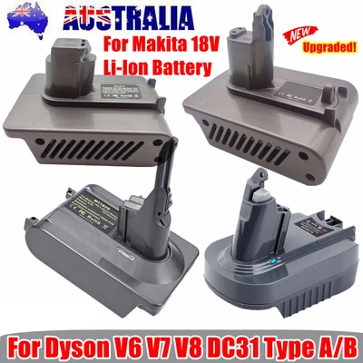 AU Adapter Converter For Makita 18V Battery To For Dyson V6 V7 V8 DC31 DC34 DC45 • $29.95