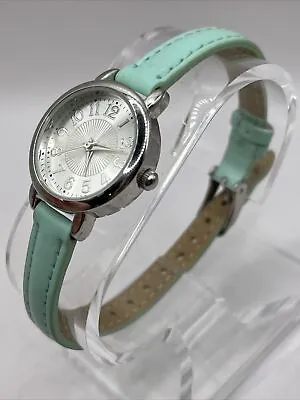 Women's Quartz Watch Mint Green Petite Band Silver Tone Case- New Battery • $4.68