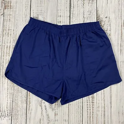 Vtg 70s Lands End High Cut Sprinter Shorts Made In Japan Navy Blue Mens L Trunks • $29.99