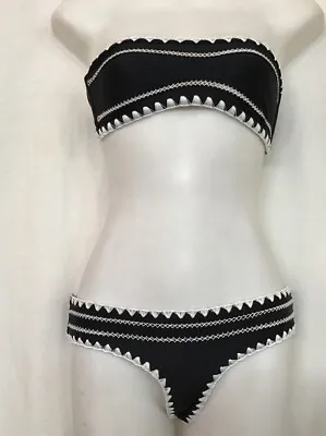 Same Swim Bikini The Babe Bandeau Top The Everything Bottom Black/ White SizeXS • $75