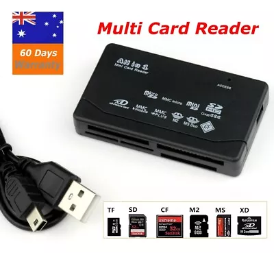 USB 2.0 All In One Multi Memory Card Reader CF SD SDHC MS TF M2 XD MMC • $6.75