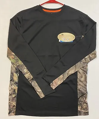 Tallwoods Mossy Oak Boys Black Shirt  Size 18/20  NWT • $11.16