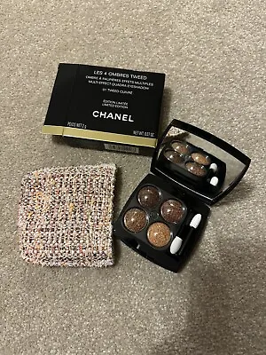Chanel Les 4 Ombre Tweed Eyeshadow In Limited Edition Pouch • £45