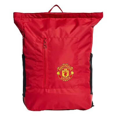 £28.03 • Buy Manchester United Football Backpack Training School Gym Bag Red Adidas