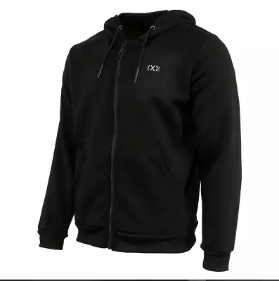 2(X)IST Men's Full Zip Fleece Hoodie Jacket Large Black Stretch Performance New • $9.95