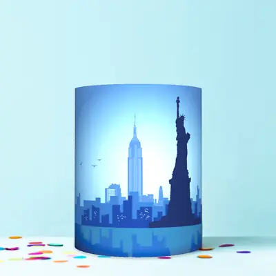£6.09 • Buy New York Skyline Wrap Around Edible Cake Topper Icing Sheet Decoration W311