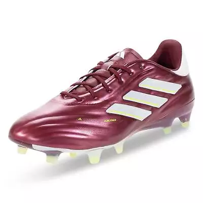 Adidas Copa Pure 2 Elite FG Soccer Cleats (Shadow Red/White/Solar Yellow) • $230