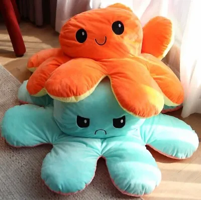£139.99 • Buy Large Reversible Octopus Soft Giant Stuffed Plush Toy 90cm - 160cm Happy Sad