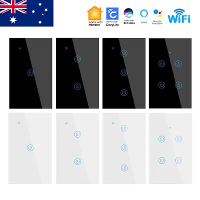 Smart Home WiFi BLE Switch Touch Light Wall Panel Work For Homekit Alexa Google • $36.99