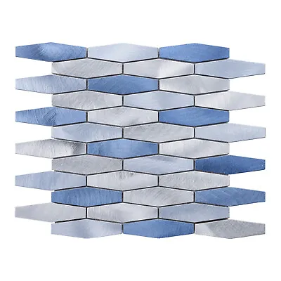 Blue Metallic Aluminum Hexagon Mosaic Tile Kitchen Wall Bathroom Backsplash • $24.80