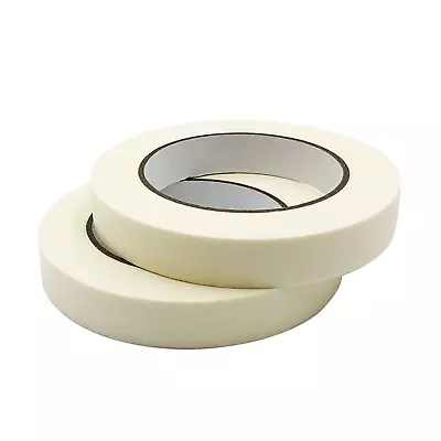 Masking Tape 1 Inch X 55 Yards 2 Rolls General Purpose Beige White Painters Tap • $14.48