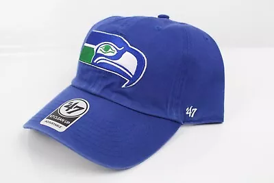 Seattle Seahawks Hat 47 Clean Up Adult One Size Adjustable Blue • $23.79