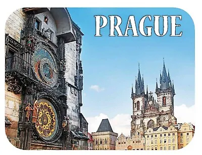 $7.49 • Buy Prague Clock Tower Fridge Magnet