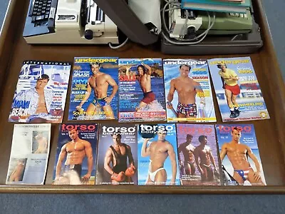 LOT TORSO INTERNATIONAL MALE UNDERGEAR 11 VTG 90's Male Catalogs Very GoodRare  • $119