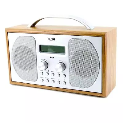 £38.50 • Buy Bush DAB FM Bluetooth Wooden Radio With Alarm Sleep Timer Funct - Portable - Ob