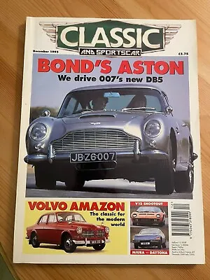 £5.50 • Buy Classic And Sportscar Magazine December 1995 - James Bond 007 Interest