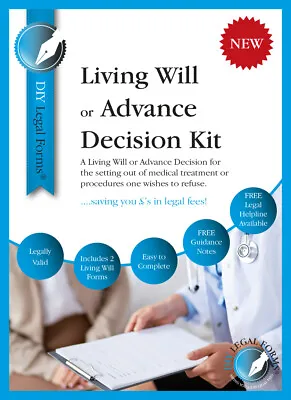 £20.39 • Buy 2 X Living Will / Advance Decision Kits, Brand New And Sealed, 2019 Edition.