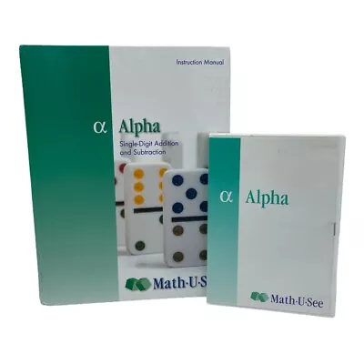 Math U See Alpha Single Digit Addition & Subtraction Dvd & Manual • $23.99