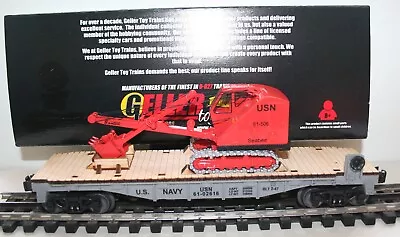 Lionel Military 61-02616 Usn Flat Car Wood Floor Diecast 1:50 Scale C-35 Shovel • $197.50