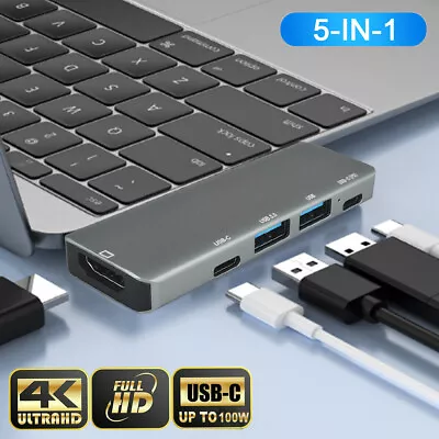 Multiport USB-C Hub Type C To USB 3.0 4K HDMI Adapter For Macbook Pro/Air • $15.99