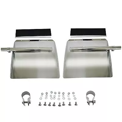 Pair Stainless Steel Quarter Fender 24 X 24  Semi Truck Freightliner Volvo VNL • $103.20