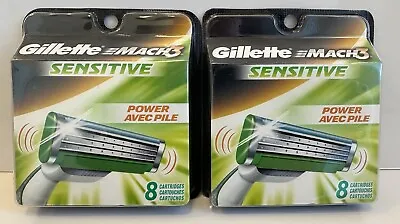 16 Gillette Mach3 M3 Sensitive Power Mach 3 Razor Blade Refill Cartridges • $48